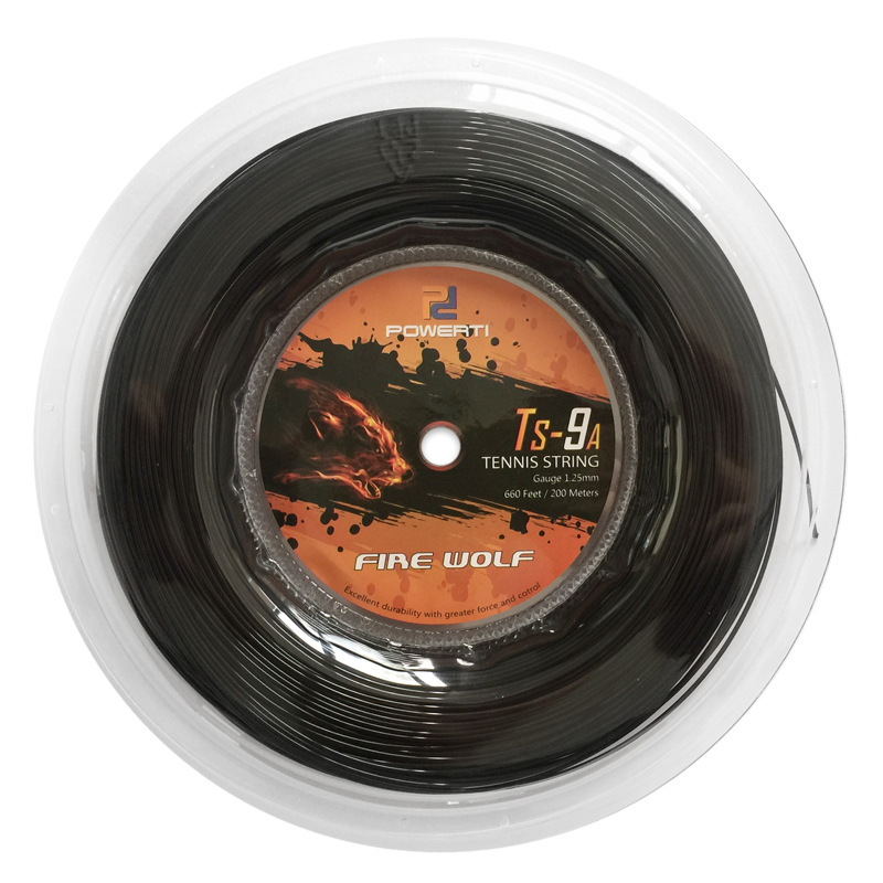 Powerti Wolf War TS-9A Taiwan Imported Tennis Line Tennis Racket Line Large Plate Durable Polyester Hard Wire 200 M Powerti Wolf War TS-9A Taiwan Imported Tennis Line Tennis Racket Line Large Plate Durable Polyester Hard Wire 200 M