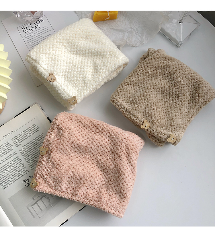 Cap Thickened Hair Drying Cap Artifact Headscarf Super Strong Long Hair Shower Cap Hair Winter Absorbent Towel Shampoo Cap Thickened Hair Drying Cap Artifact Headscarf Super Strong Long Hair Shower Cap Hair Winter Absorbent Towel Shampoo