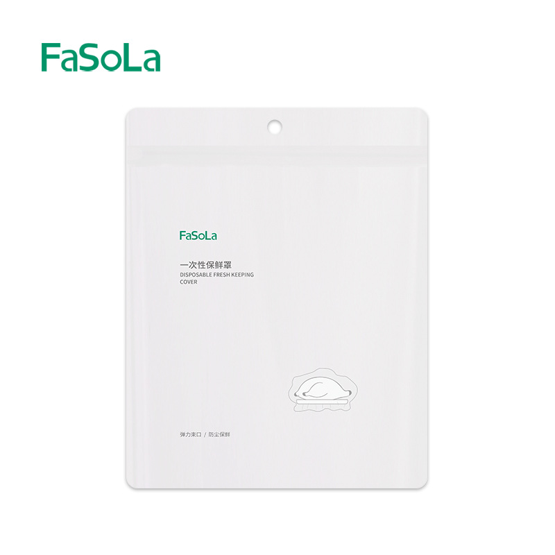 Fasola Disposable Transparent Plastic Wrap Multifunctional Plastic Food Cover Shampoo Cover Shower Cap Dustproof Hat