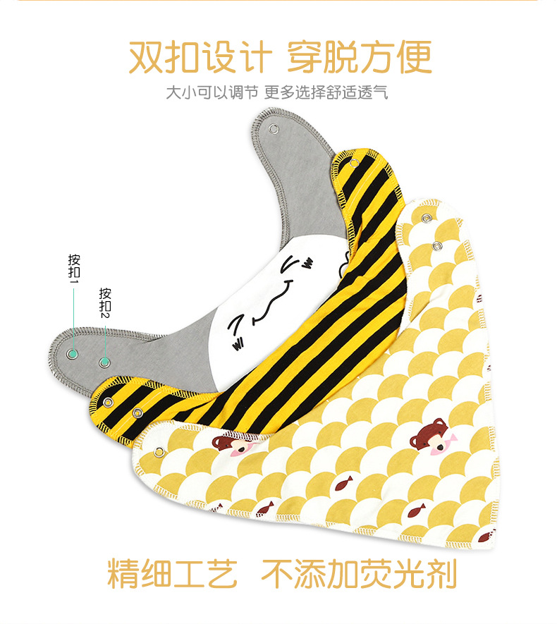Summer thin baby triangle towel baby triangle saliva towel bib bib spot wholesale