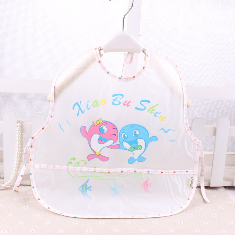 Direct Sales Xiao Boshen Eva Large Baby Waterproof Saliva Towel Bib Children&#039;s Gown (36*36)7722