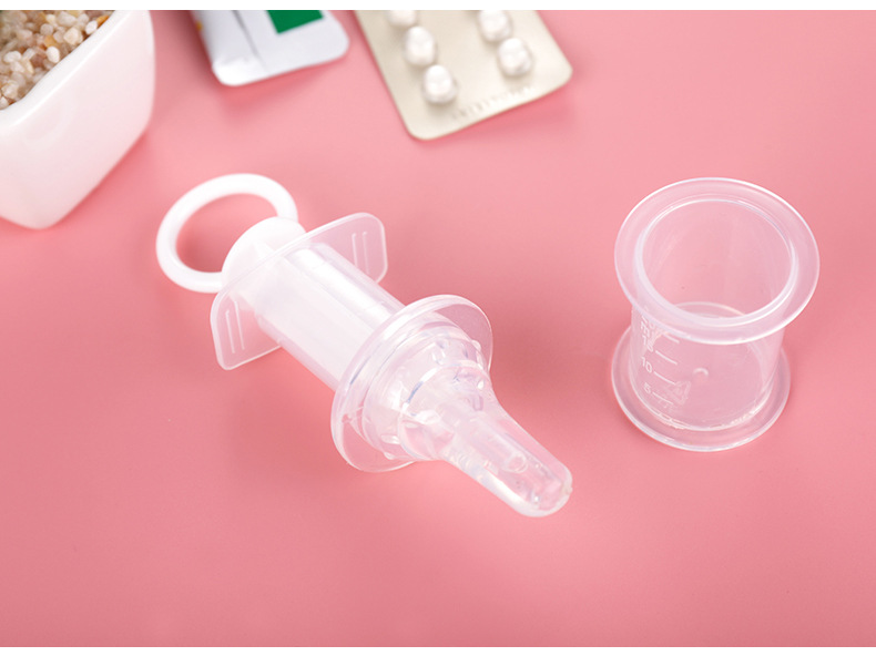 Utensil Baby Syringe Feed Medication Utensil Liquid on Both Sides Choke Proof Nipple Feed Medication Utensil Whole