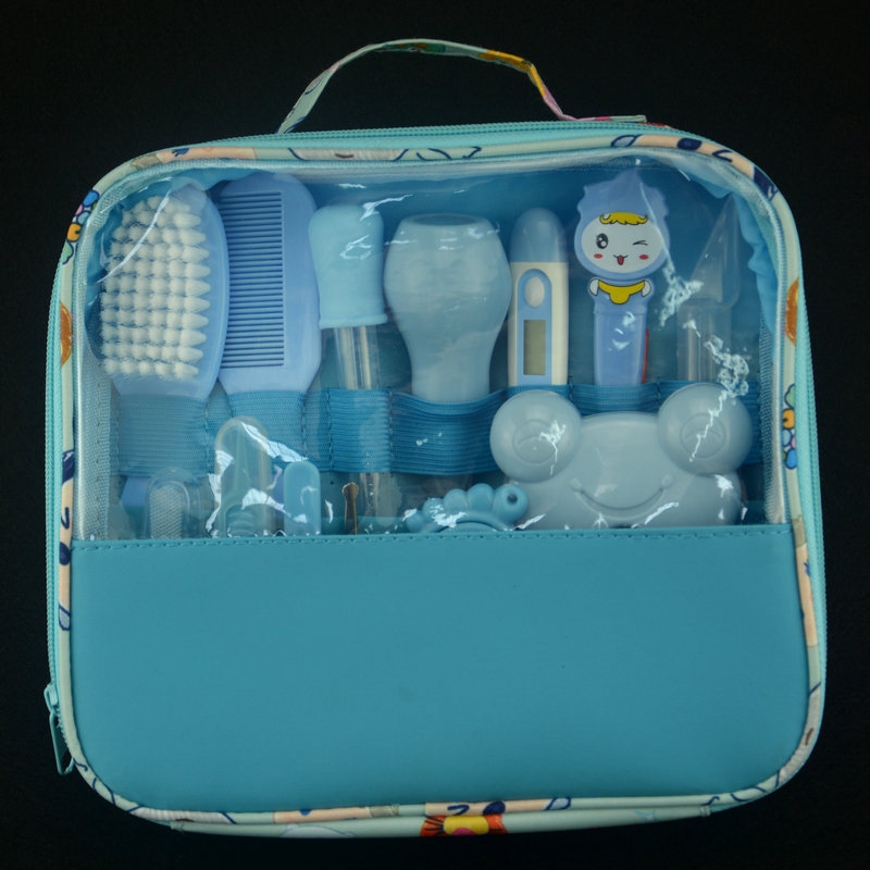 Baby Care Supplies Nasal Aspirator Feed Medication Utensil 13-Piece Cartoon Cloth Bag Kit Baby Nail Clippers Baby Care Supplies Nasal Aspirator Feed Medication Utensil 13-Piece Cartoon Cloth Bag Kit Baby Nail Clippers