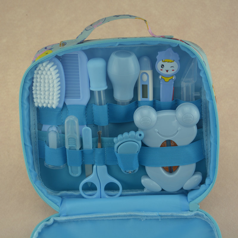 Baby Care Supplies Nasal Aspirator Feed Medication Utensil 13-Piece Cartoon Cloth Bag Kit Baby Nail Clippers Baby Care Supplies Nasal Aspirator Feed Medication Utensil 13-Piece Cartoon Cloth Bag Kit Baby Nail Clippers