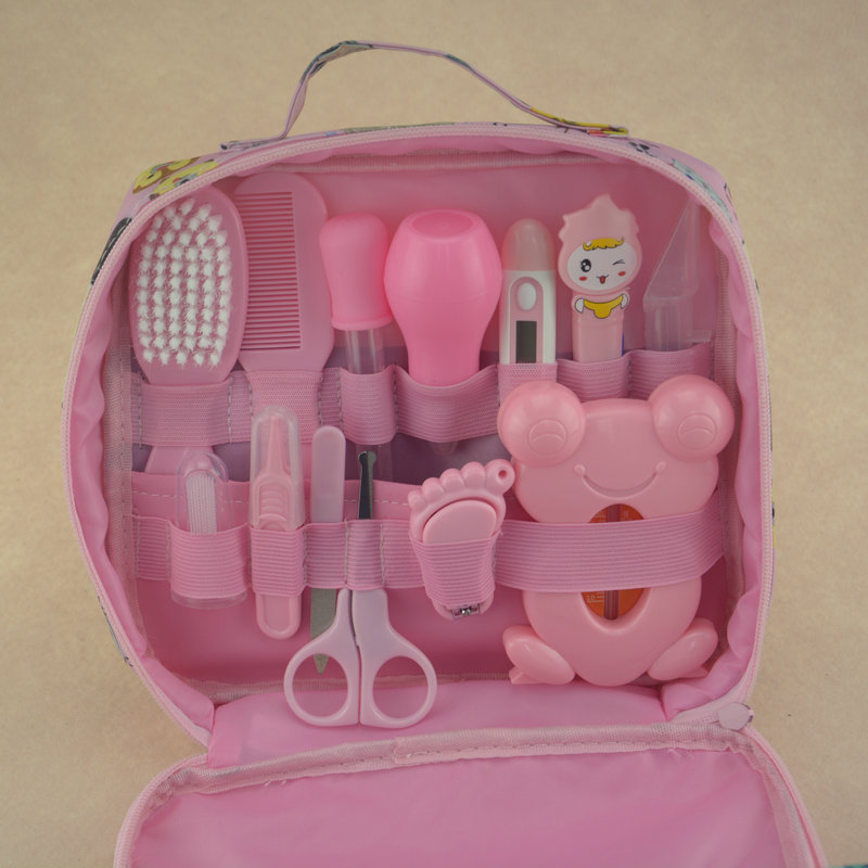 Baby Care Supplies Nasal Aspirator Feed Medication Utensil 13-Piece Cartoon Cloth Bag Kit Baby Nail Clippers Baby Care Supplies Nasal Aspirator Feed Medication Utensil 13-Piece Cartoon Cloth Bag Kit Baby Nail Clippers
