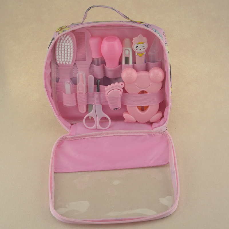 Baby Care Supplies Nasal Aspirator Feed Medication Utensil 13-Piece Cartoon Cloth Bag Kit Baby Nail Clippers Baby Care Supplies Nasal Aspirator Feed Medication Utensil 13-Piece Cartoon Cloth Bag Kit Baby Nail Clippers