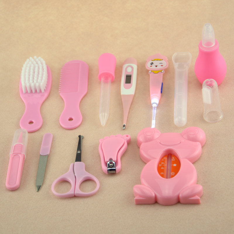 Baby Care Supplies Nasal Aspirator Feed Medication Utensil 13-Piece Cartoon Cloth Bag Kit Baby Nail Clippers Baby Care Supplies Nasal Aspirator Feed Medication Utensil 13-Piece Cartoon Cloth Bag Kit Baby Nail Clippers