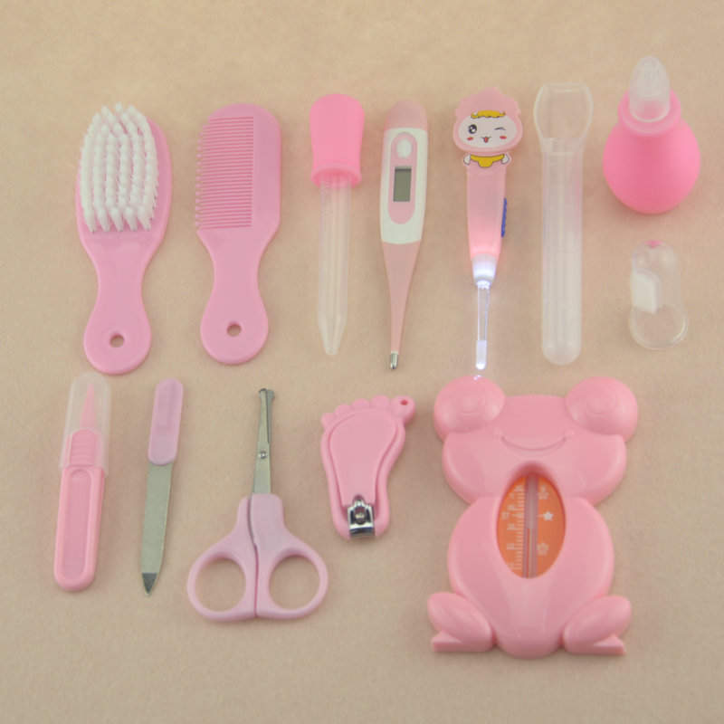 Baby Care Supplies Nasal Aspirator Feed Medication Utensil 13-Piece Cartoon Cloth Bag Kit Baby Nail Clippers Baby Care Supplies Nasal Aspirator Feed Medication Utensil 13-Piece Cartoon Cloth Bag Kit Baby Nail Clippers