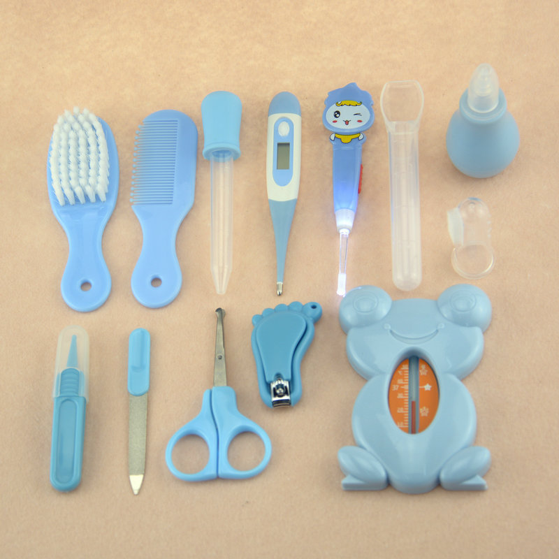 Baby Care Supplies Nasal Aspirator Feed Medication Utensil 13-Piece Cartoon Cloth Bag Kit Baby Nail Clippers Baby Care Supplies Nasal Aspirator Feed Medication Utensil 13-Piece Cartoon Cloth Bag Kit Baby Nail Clippers