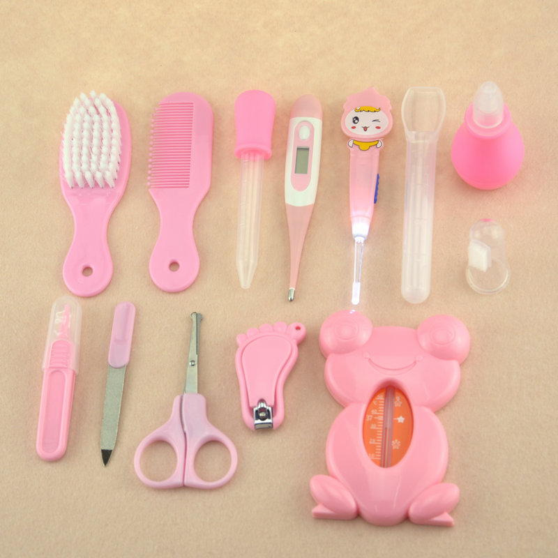 Baby Care Supplies Nasal Aspirator Feed Medication Utensil 13-Piece Cartoon Cloth Bag Kit Baby Nail Clippers Baby Care Supplies Nasal Aspirator Feed Medication Utensil 13-Piece Cartoon Cloth Bag Kit Baby Nail Clippers
