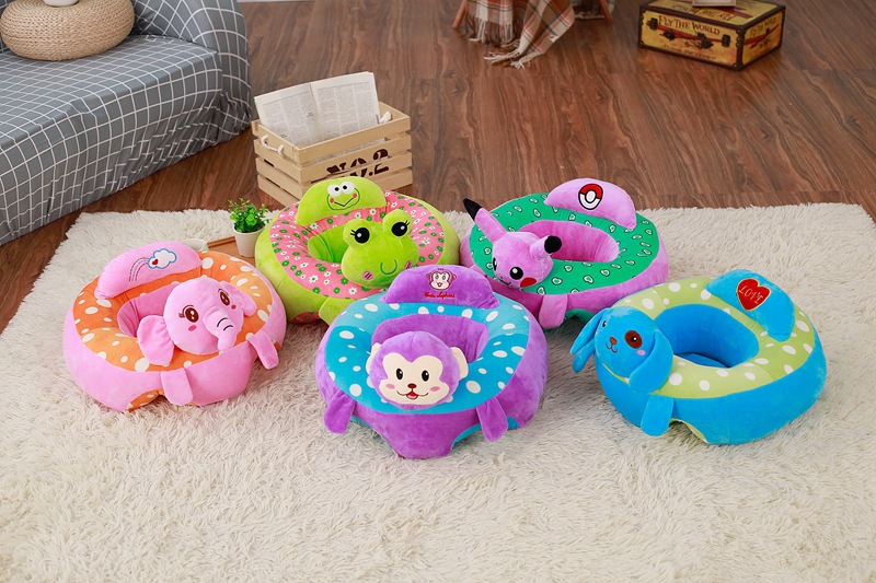 Cute Cartoon Baby Learning Seat Anti-Flip Baby Backrest Safety Chair Plush Toy Creative Small Sofa Cute Cartoon Baby Learning Seat Anti-Flip Baby Backrest Safety Chair Plush Toy Creative Small Sofa