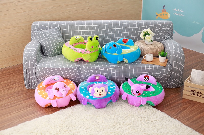 Cute Cartoon Baby Learning Seat Anti-Flip Baby Backrest Safety Chair Plush Toy Creative Small Sofa Cute Cartoon Baby Learning Seat Anti-Flip Baby Backrest Safety Chair Plush Toy Creative Small Sofa