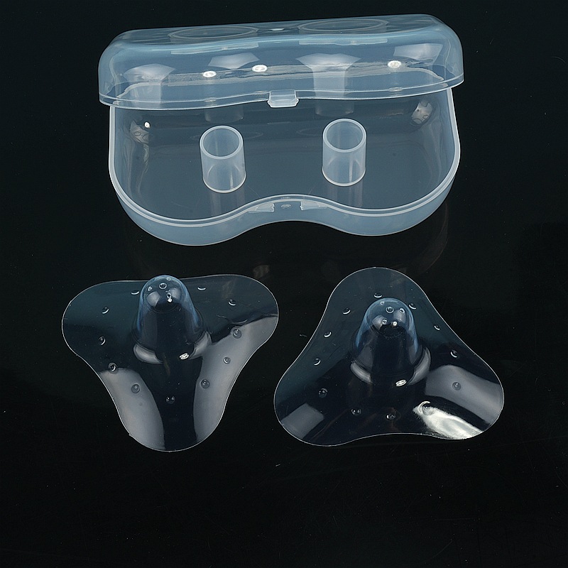 Triangle Silicone Nipple Shields Soft Silicone Nipple Protector Pair with PP Box Package Wholesale Maternal Supplies Triangle Silicone Nipple Shields Soft Silicone Nipple Protector Pair with PP Box Package Wholesale Maternal Supplies