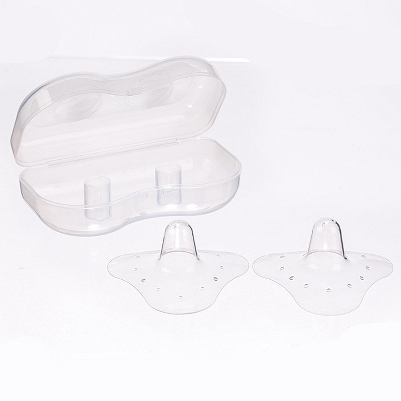 Triangle Silicone Nipple Shields Soft Silicone Nipple Protector Pair with PP Box Package Wholesale Maternal Supplies Triangle Silicone Nipple Shields Soft Silicone Nipple Protector Pair with PP Box Package Wholesale Maternal Supplies