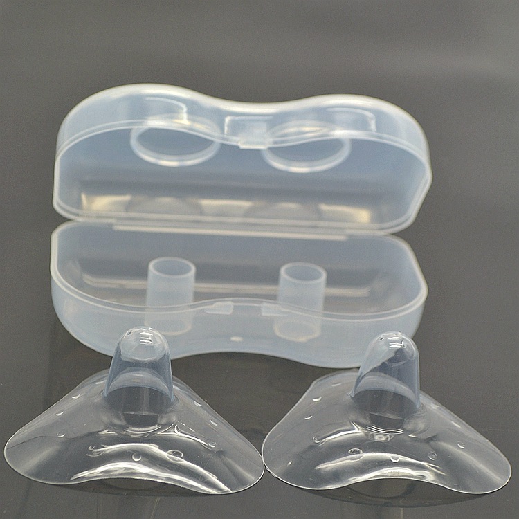 Triangle Silicone Nipple Shields Soft Silicone Nipple Protector Pair with PP Box Package Wholesale Maternal Supplies Triangle Silicone Nipple Shields Soft Silicone Nipple Protector Pair with PP Box Package Wholesale Maternal Supplies