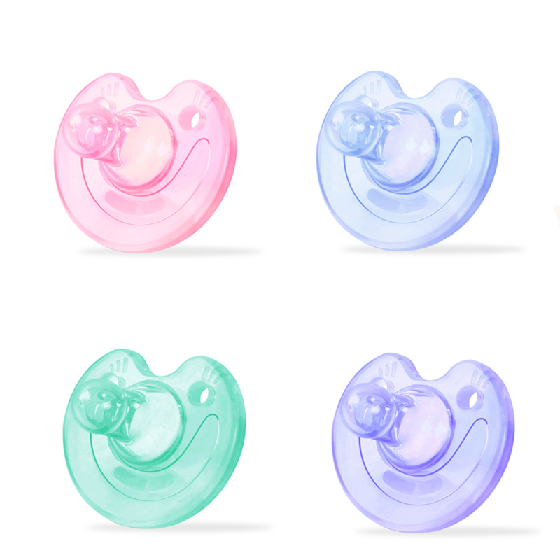 Baby Pacifier Newborn Sleepy Pacifier Baby round Head Baby Pacifier Thumb Silicone Nipple