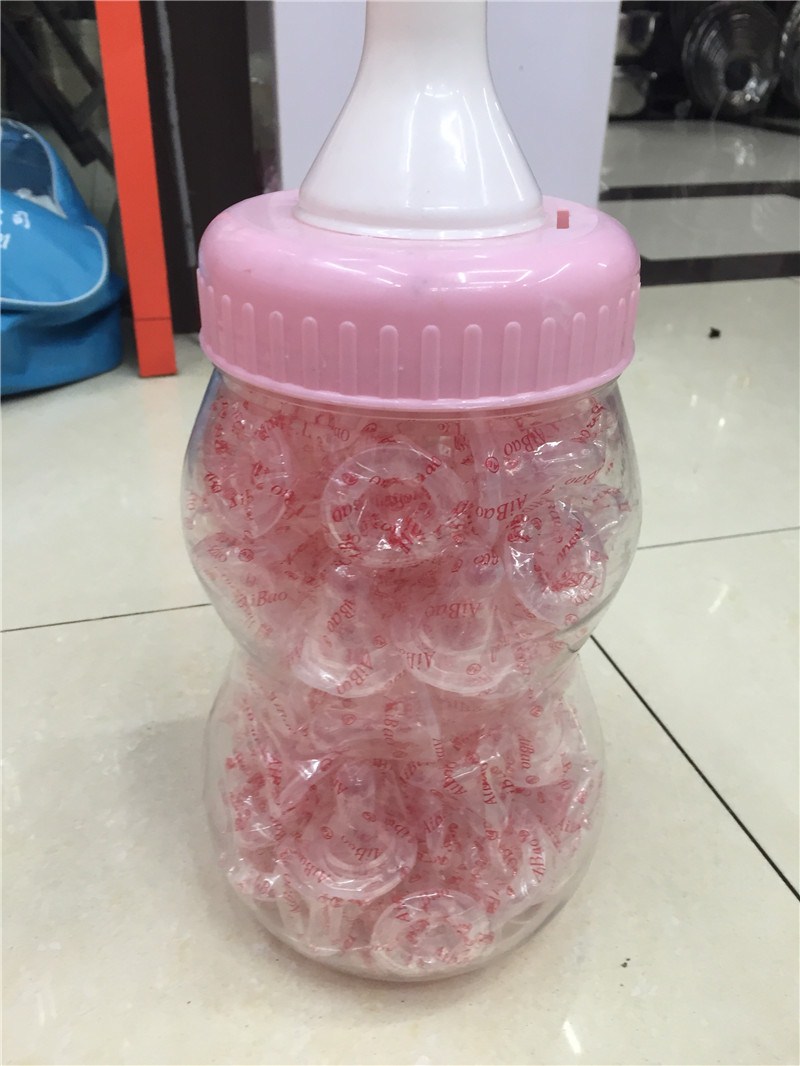 Standard diameter solid silicone nipple nipple barreled 100 pack