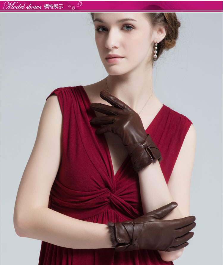 Women's medium and long soft warmth imported sheepskin/leather gloves imported from Britain Women's medium and long soft warmth imported sheepskin/leather gloves imported from Britain
