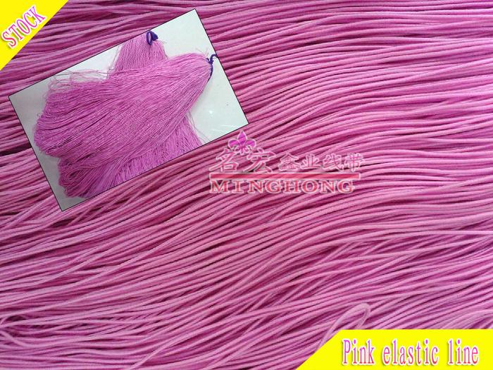 Spandex imported elastic gloves wire 0.12CM Pink Ribbon hair accessories Spandex imported elastic gloves wire 0.12CM Pink Ribbon hair accessories