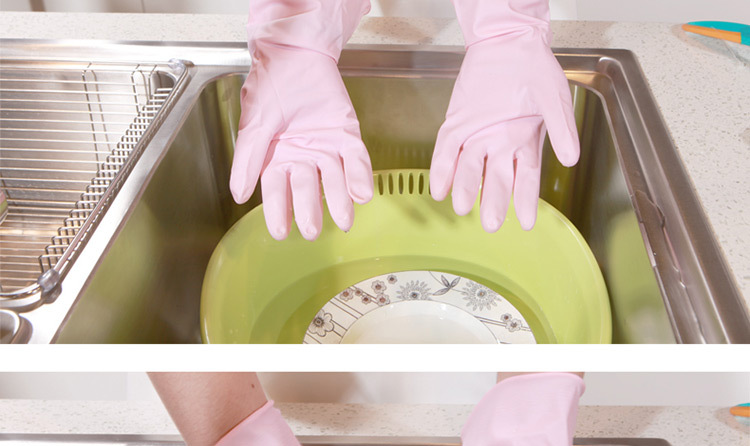 Japanese Imported Household Gloves Rubber Gloves Rubber Gloves Kitchen Dishwashing Gloves Durable Cleaning Gloves