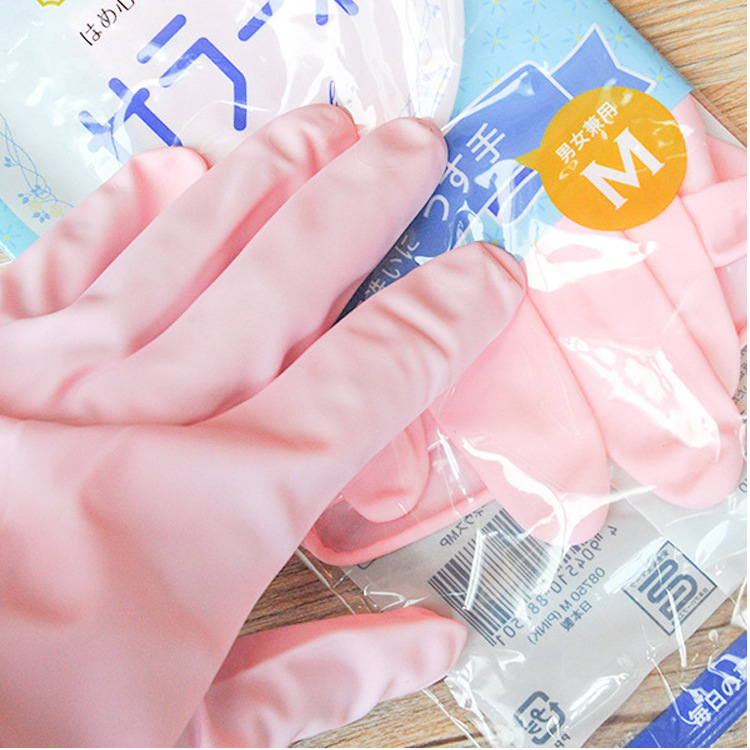 Kitchen Gloves Imported from Japan Household Cleaning Gloves Thin PVC Resin Dishwashing Gloves