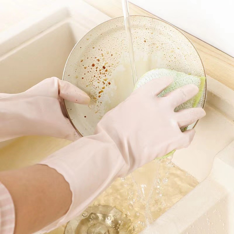 Showa Gloves Flocking Household Dishwashing Gloves Imported from Japan Kitchen Cleaning Gloves Wholesale