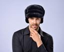 Imported faux mink fur men&#039;s mink Hat