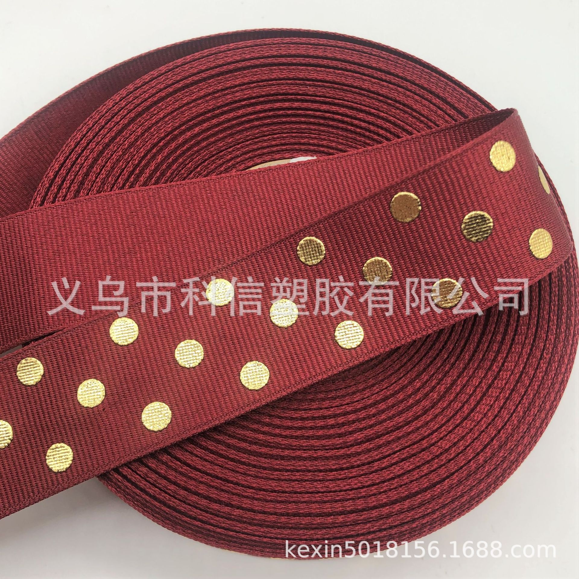 South Korea Imported Ribbon Bronzing Dot Ribbed Band Handmade DIY Bow Hair Accessories Hat Clothing Accessories South Korea Imported Ribbon Bronzing Dot Ribbed Band Handmade DIY Bow Hair Accessories Hat Clothing Accessories