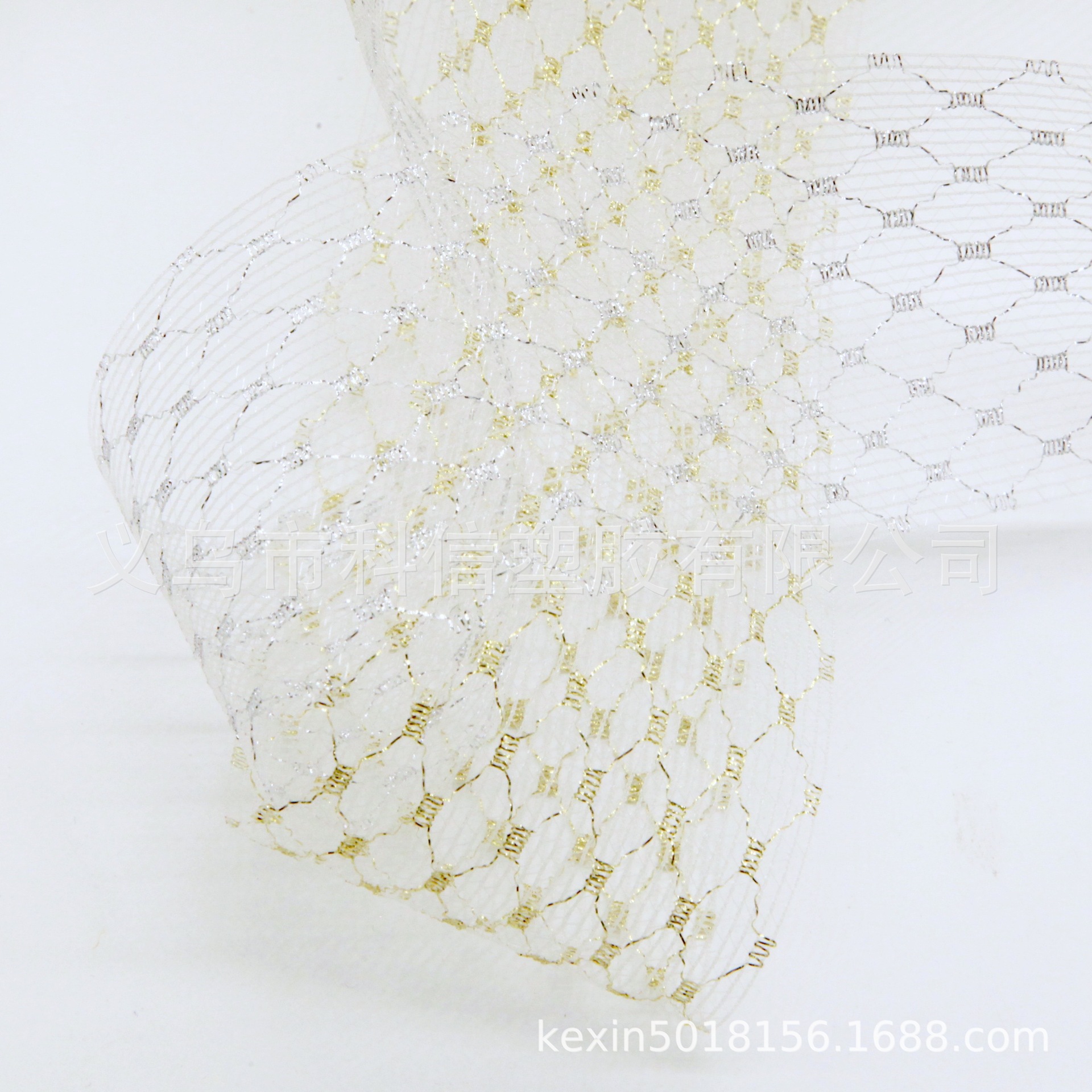 South Korea Imported Ribbon Cobweb Hollow Handmade DIY Hair Bow Material Hat Clothing Accessories