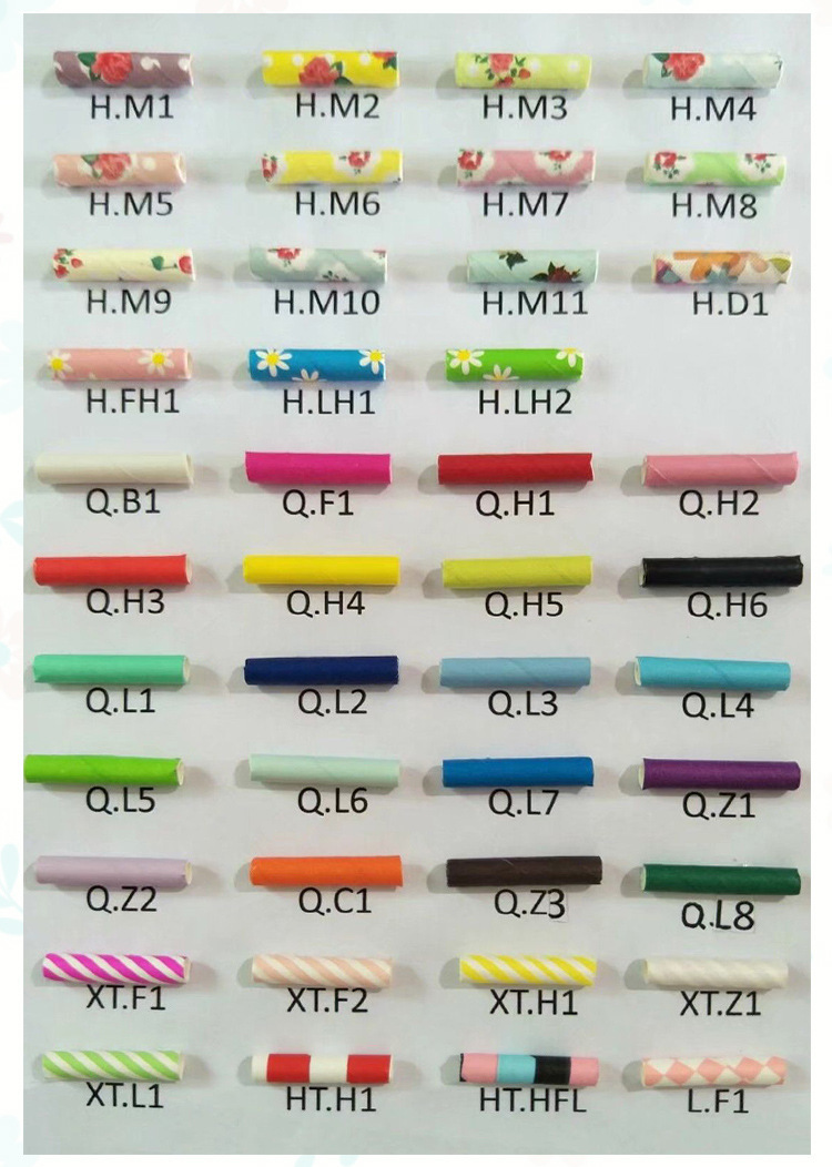 Disposable Biodegradable Paper Straw Color Five-Pointed Star Pastry Dessert Decorative Drink Straw