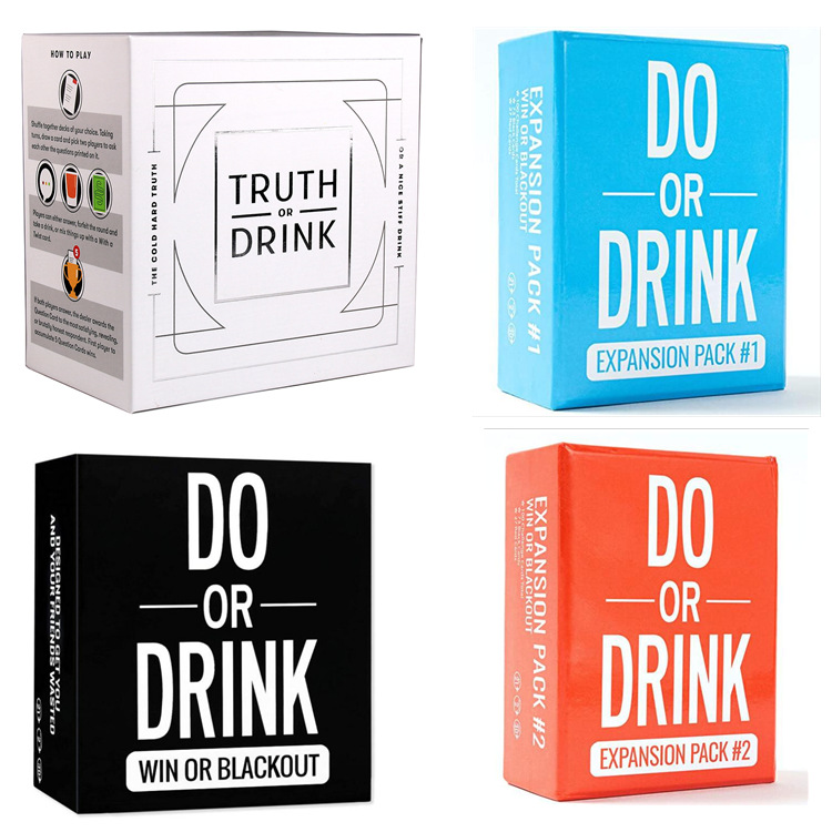 Do Or Drink-Do Or Drink in English-Party Game Card University Beat That Game Card