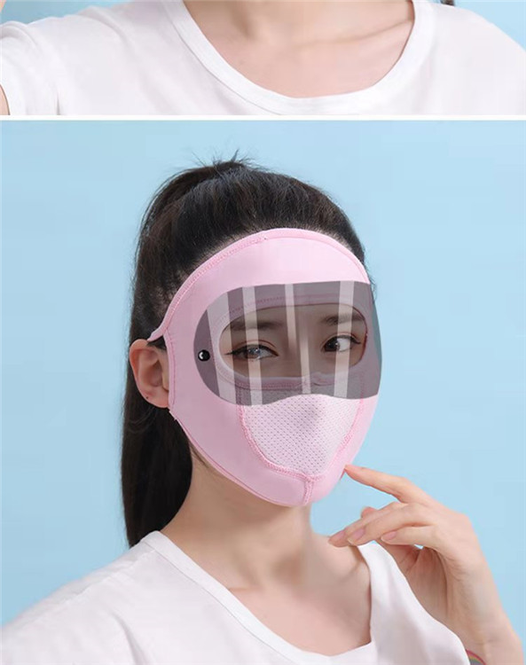 Summer Sun Block and Dustproof Goggles Mask Ice Silk Thin Mask Outdoor Cycling UV Protection Full Face Mask Summer Sun Block and Dustproof Goggles Mask Ice Silk Thin Mask Outdoor Cycling UV Protection Full Face Mask