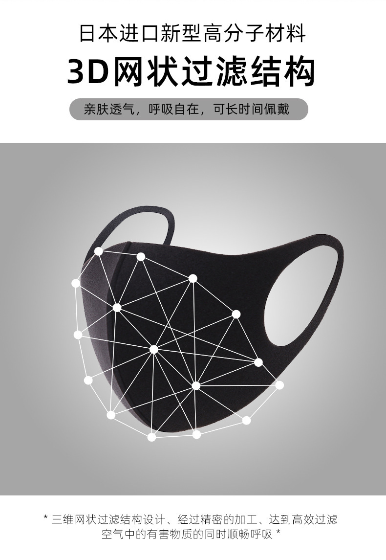 Star ice silk mask washable space cotton dustproof breathable sunblock cold cold cloth mask factory direct sale