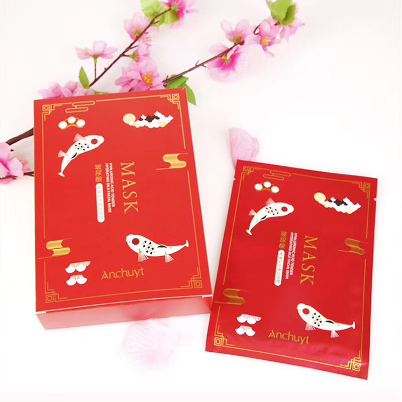 Yan chun tang Chinese style hyaluronic acid soft hydrating silk mask hydrating muscle bottom 10 pieces Yan chun tang Chinese style hyaluronic acid soft hydrating silk mask hydrating muscle bottom 10 pieces