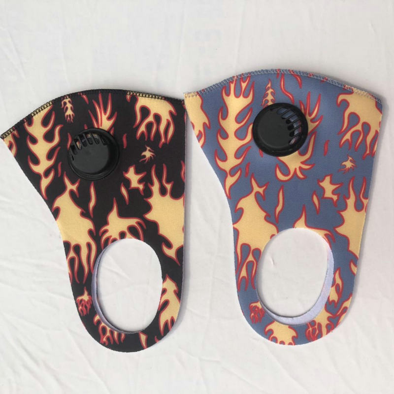 Printed Three-Dimensional Breathable Mask Adult and Children Ice Silk Mask with Breathing Dustproof Mask