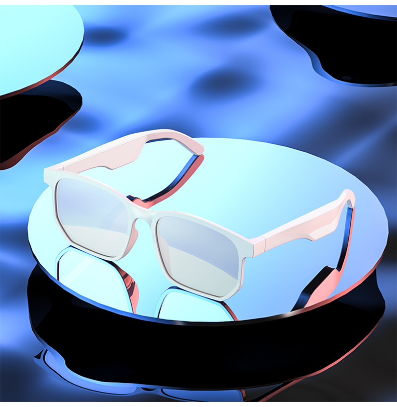 Cross-Border Anti-Blue Ray Headset 5.0 Audio Wireless Sports Waterproof Running Smart Bluetooth Glasses Headset Jie Li