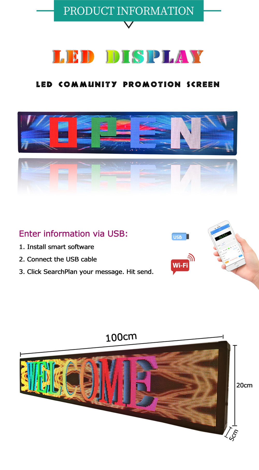 Factory Cheap Wholesale Indoor High Quality LED Screen WiFi Model Digital Billboard Factory Cheap Wholesale Indoor High Quality LED Screen WiFi Model Digital Billboard