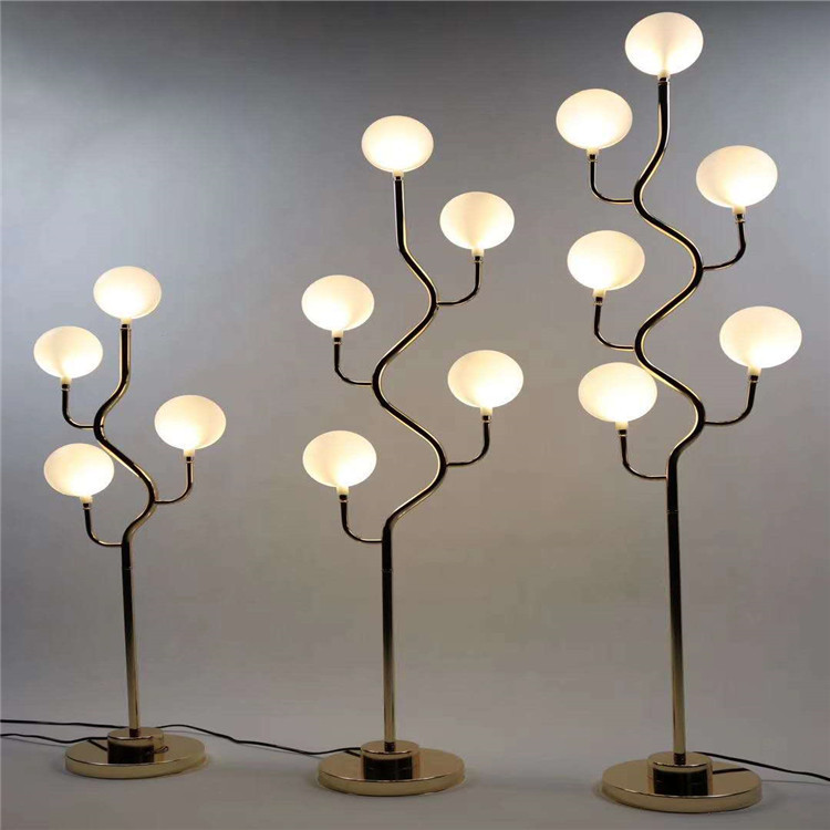 New Wedding Iron Electroplating Curved Shape 6 Head the Best of Youth Road Lead Lamp Decoration Ornaments