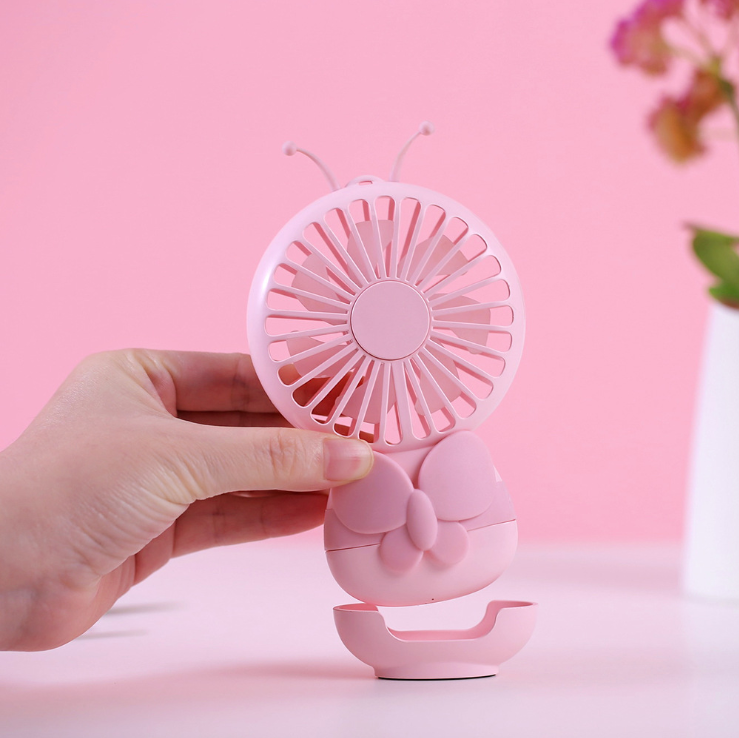 Butterfly USB mini handheld small fan can be charged for large wind portable