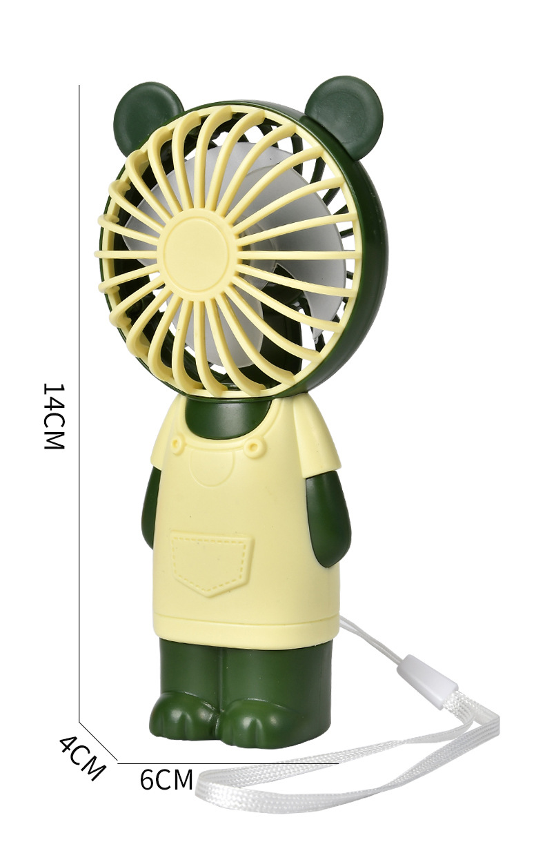 2022 Cartoon Handheld Rechargeable Small Fan Mini Cute Portable Second Gear Adjustable Outdoor Activity Gift New