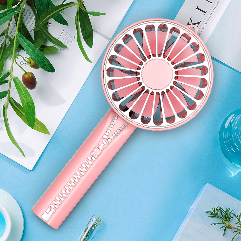 Zipper Mini Hand-held Small Fan, USB Charging Portable Small Fan Zipper Mini Hand-held Small Fan, USB Charging Portable Small Fan