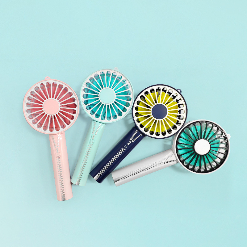 Zipper Mini Hand-held Small Fan, USB Charging Portable Small Fan Zipper Mini Hand-held Small Fan, USB Charging Portable Small Fan