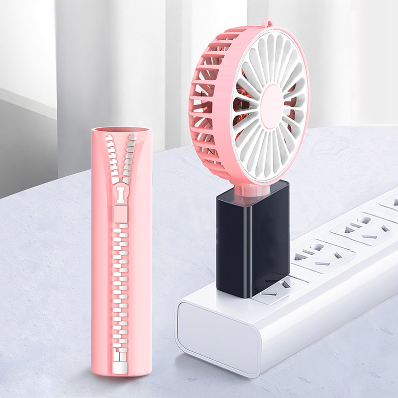 Zipper Mini Hand-held Small Fan, USB Charging Portable Small Fan Zipper Mini Hand-held Small Fan, USB Charging Portable Small Fan