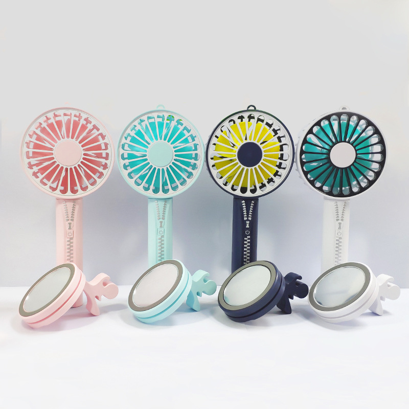 Zipper Mini Hand-held Small Fan, USB Charging Portable Small Fan Zipper Mini Hand-held Small Fan, USB Charging Portable Small Fan