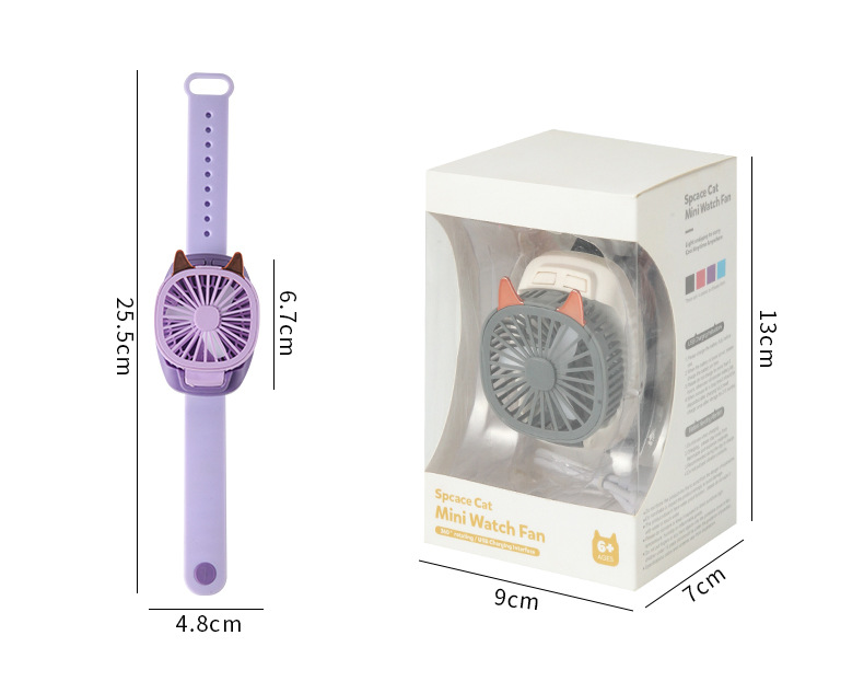 New Watch Fan Mini Handheld Spray Humidification Pocket Portable Folding Halter USB Rechargeable Small Fan New Watch Fan Mini Handheld Spray Humidification Pocket Portable Folding Halter USB Rechargeable Small Fan