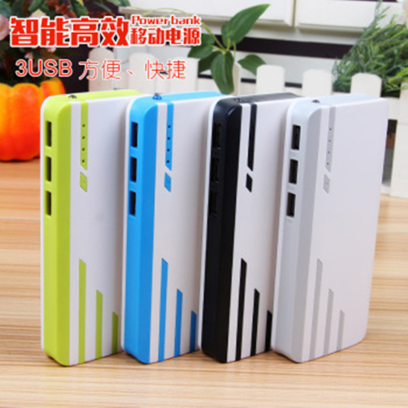 Universal stripe 3usb mobile phone charger 20000ma large capacity mobile power supply manufacturers logo