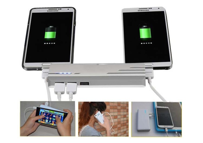 Universal stripe 3usb mobile phone charger 20000ma large capacity mobile power supply manufacturers logo