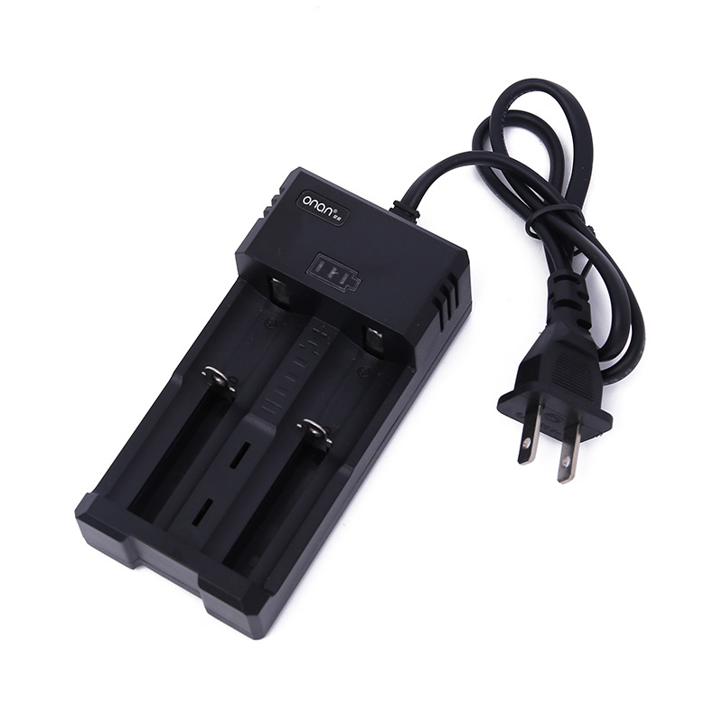 Orneng 18650 lithium battery charger 26650 14500 16340 intelligent dual-slot charger