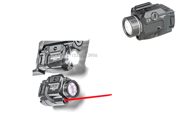 TLR-8 All-Metal Tail Hood All-Inclusive Red Laser 600 Lumen LED Torch