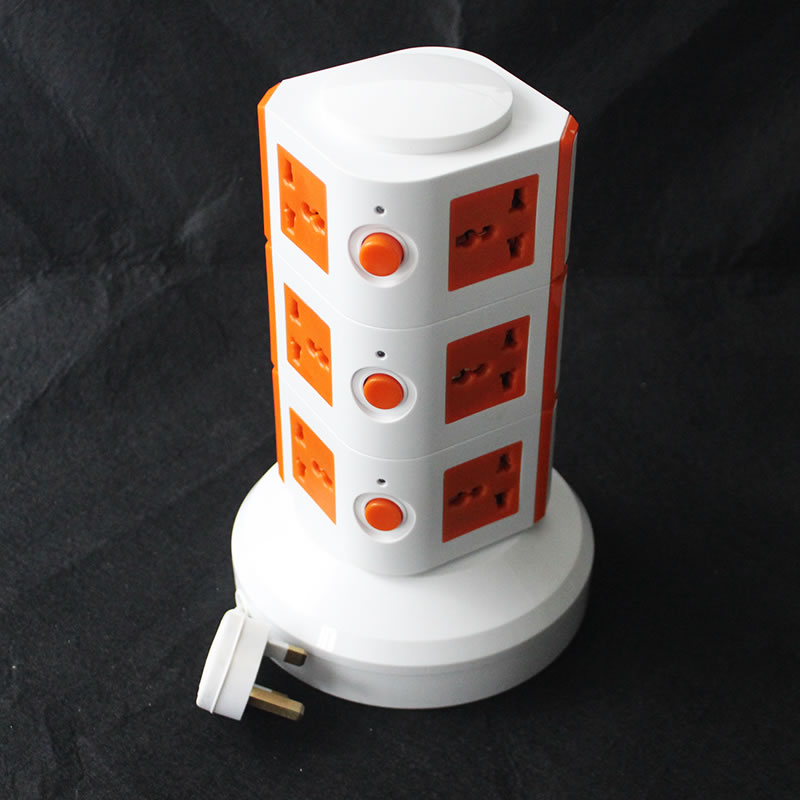 3-Layer USB Orange British Head Socket Power Strip Power Strip Patch Board Patch Board